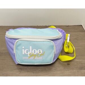 Igloo Retro Stay Cool Fanny Pack Belt Bag Lavender‎ Mint Green Adjustable Strap